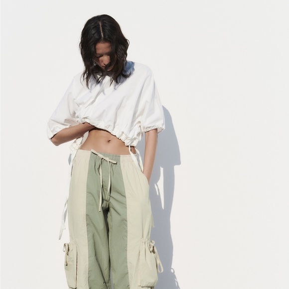 GATHERED TOP WITH TIES - Picture 8 of 12